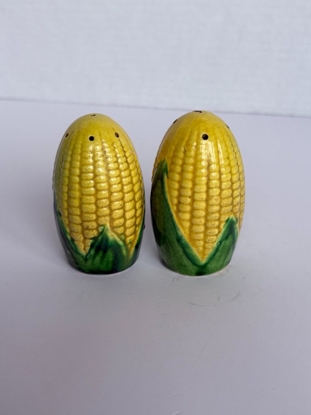 Vintage Ceramic Corn Salt and Pepper Shakers